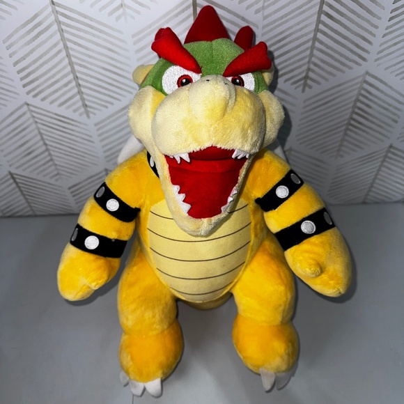 Build A Bear Super Mario Bros Bowser King‎ Koopa 18" Plush Plushie BAB 2021 - Picture 1 of 9
